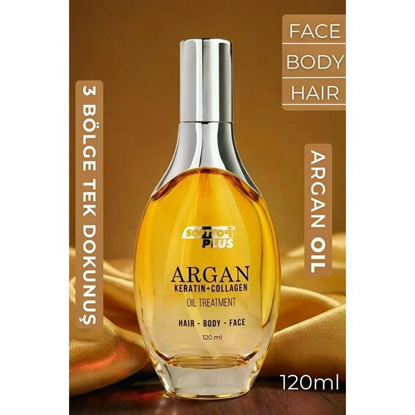 Softto Plus Argan 120 ml Saç Vücut ve Cilt Bakım Yağı