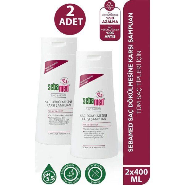 Sebamed Saç Dökülmesine Karşı Etkili 2x400 ml Şampuan