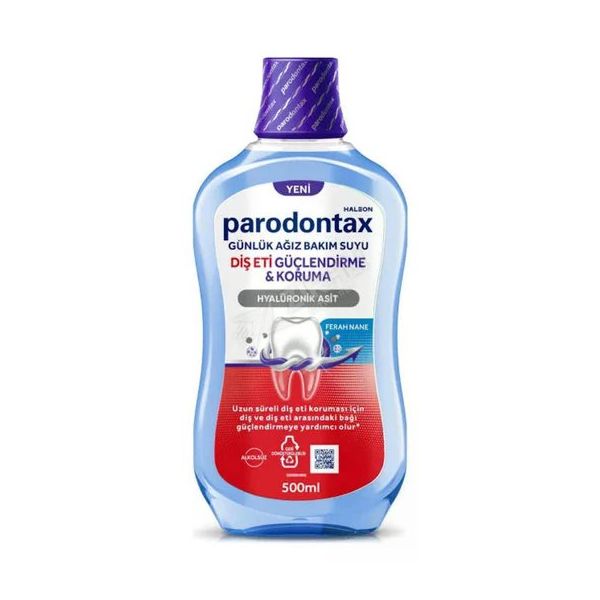 Parodontax 2x500 ml Ferah Nane Diş Eti Güçlendirme ve Koruma Ağız Bakım Suyu