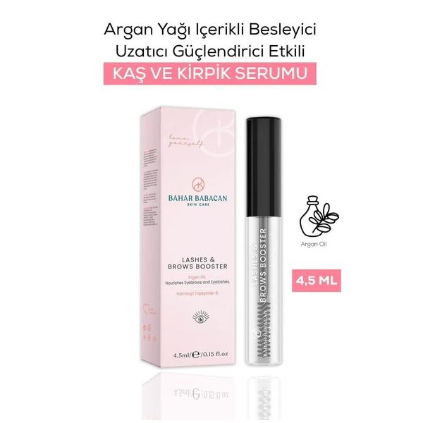 Bahar Babacan Argan Yağ Besleyici Güçlendirici Etkili 5 ml Kaş Kirpik Serumu