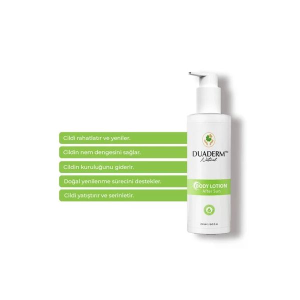 Duaderm 250 ml Nemlendirici ve Onarıcı After Sun Vücut Losyonu