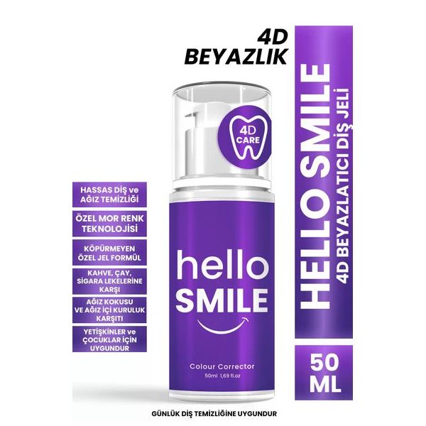 Hello Smile 4D 50 ml Diş Beyazlatıcı Jeli