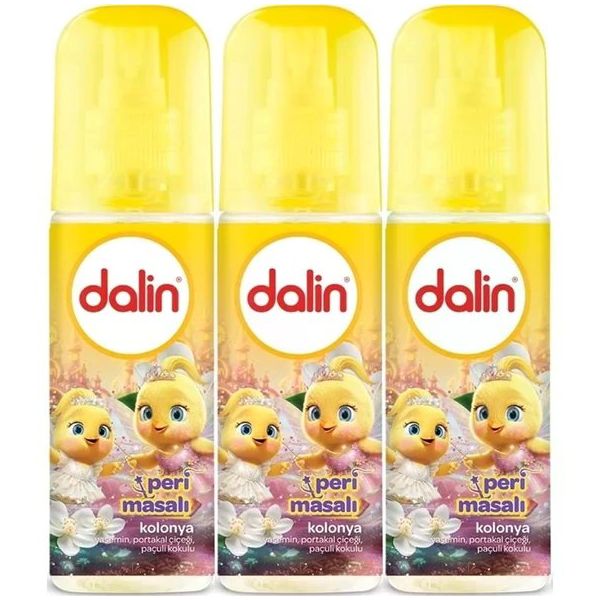 Dalin Peri Masalı Yasemin Portakal Çiceği Paçuli Kokulu 3'lü 150 ml Bebek Kolonyası