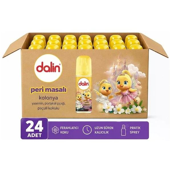 Dalin Peri Masalı Yasemin Portakal Çiceği Paçuli Kokulu 24'lü 150 ml Bebek Kolonyası