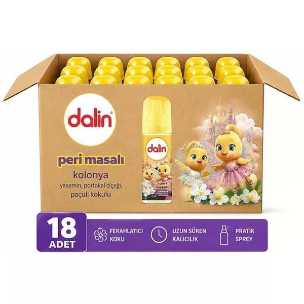 Dalin Peri Masalı Yasemin Portakal Çiceği Paçuli Kokulu 18'li 150 ml Bebek Kolonyası