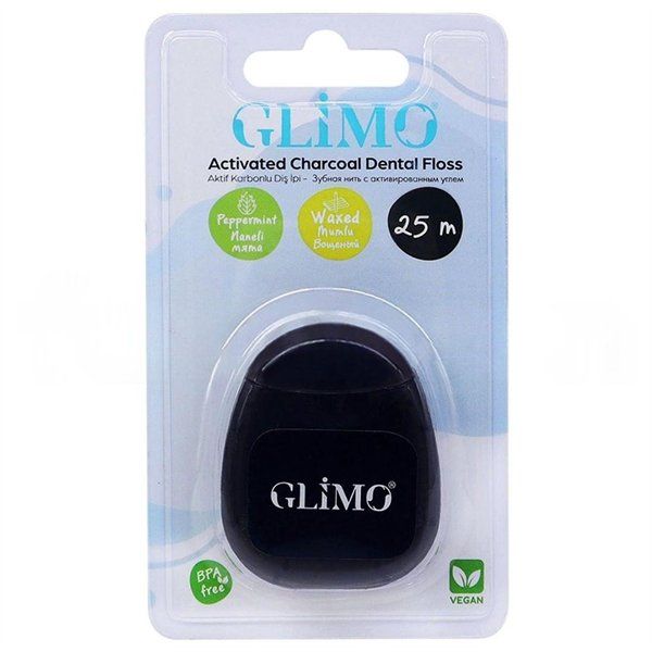 Glimo 25 mt Aktif Karbonlu Diş İpi