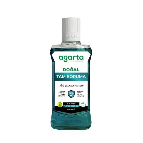 Agarta Doğal Tam Koruma Alkolsüz 2x500 ml Ağız Bakım Suyu