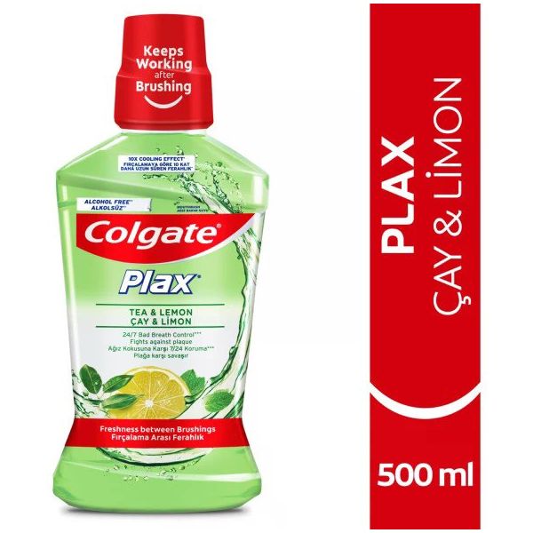 Colgate 4x500 ml Plax Çay Limon Ağız Bakım Suyu