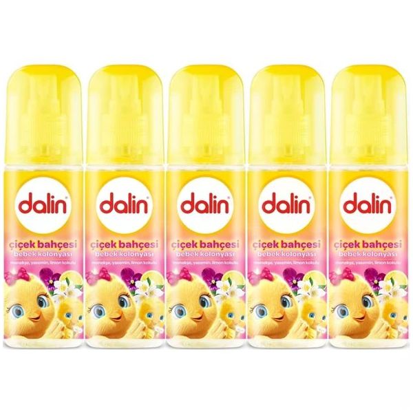 Dalin Çiçek Bahçesi Menekşe Yasemin Limon Kokulu 5'li 150 ml Bebek Kolonyası