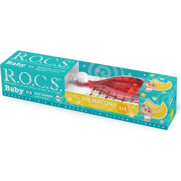 R.O.C.S. 4607152730333 Baby 0-3 Yaş Ultra Yumuşak Diş Fırçası Renkli