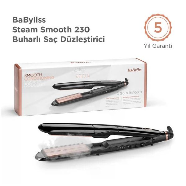 Babyliss ST493E Steam Smooth Buharlı Saç Düzleştirici