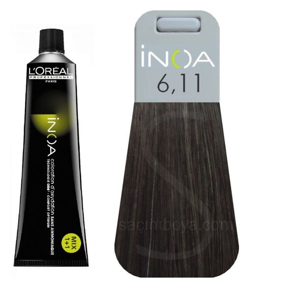 Loreal Inoa 6.11 Koyu Kumral Yoğun Küllü Saç Boyası