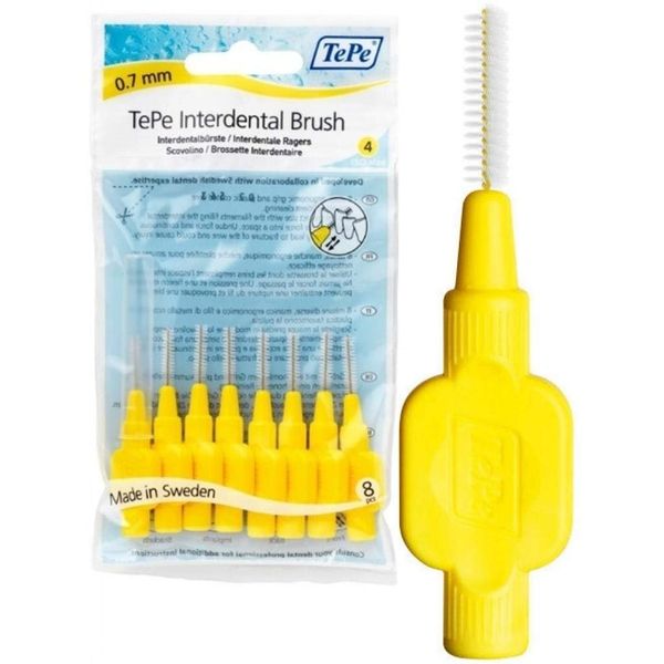 Tepe T105 Sarı 0.7 mm 8'li Diş Fırçası