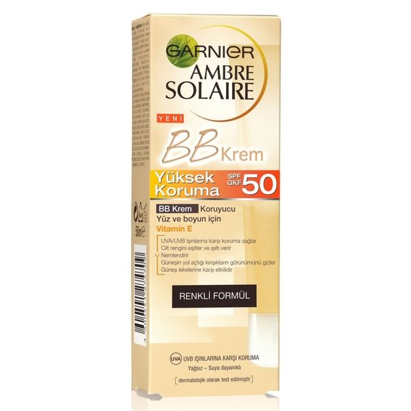 Garnier Ambre Solaire 50 ml Spf50+ BB Koruyucu Yüz Kremi