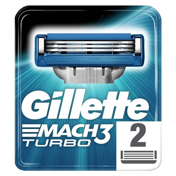 Gillette Mach3 Turbo 2'li Yedek Tıraş Bıçağı