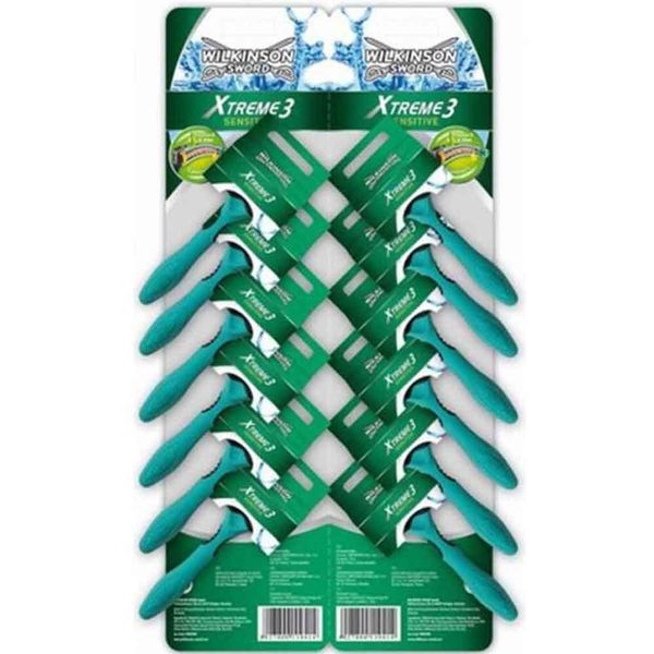 Wilkinson J30-0414 Sword Xtreme 3 Sensetıve Kartela 12'li Tıraş Bıçağı