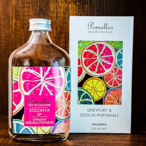 Pomellos Greyfurt & Sicilya Portakalı 250 ml Cam Kolonya