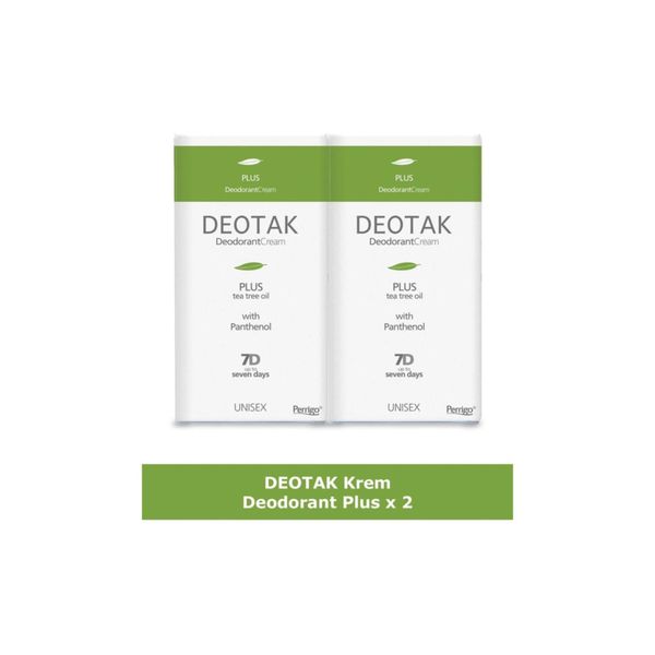 Deotak Plus 2'li 35 ml Antiperspirant Krem Deodorant
