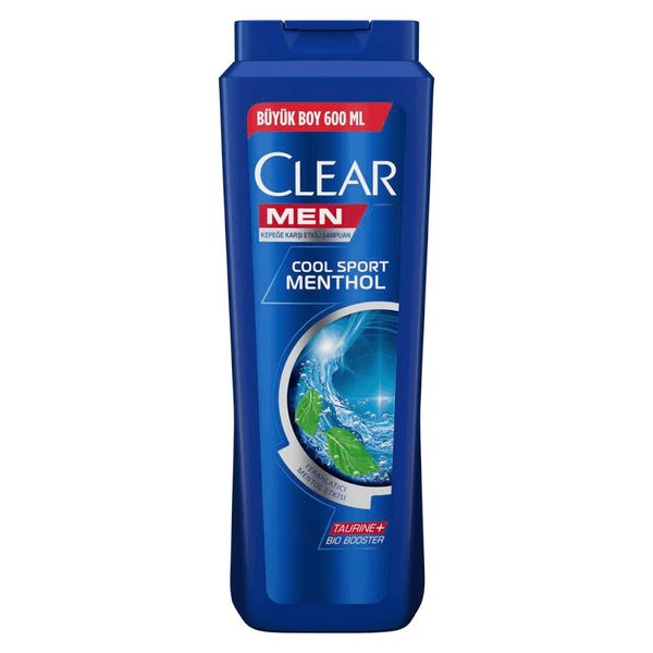 Clear Men Cool Sport Menthol Büyük Boy 600 ml Kepeğe Karşı Etkili Şampuan