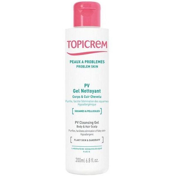 Topicrem PV Cleansing Body 200 ml Gel Köpüklü Temizleme Jeli