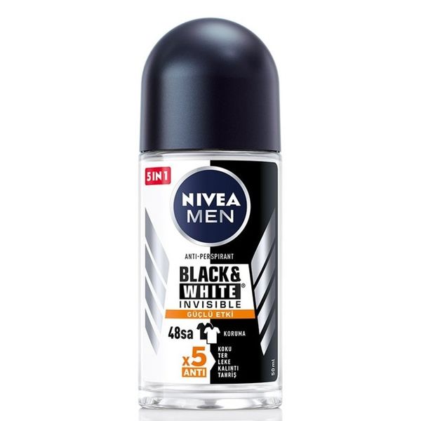 Nivea Men Black-White Invisible Güçlü Etki 50 ml Roll-On Deodorant