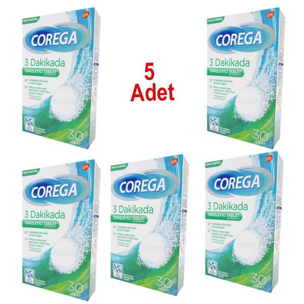 Corega Bio 5x30 Adet Temizleme Tableti