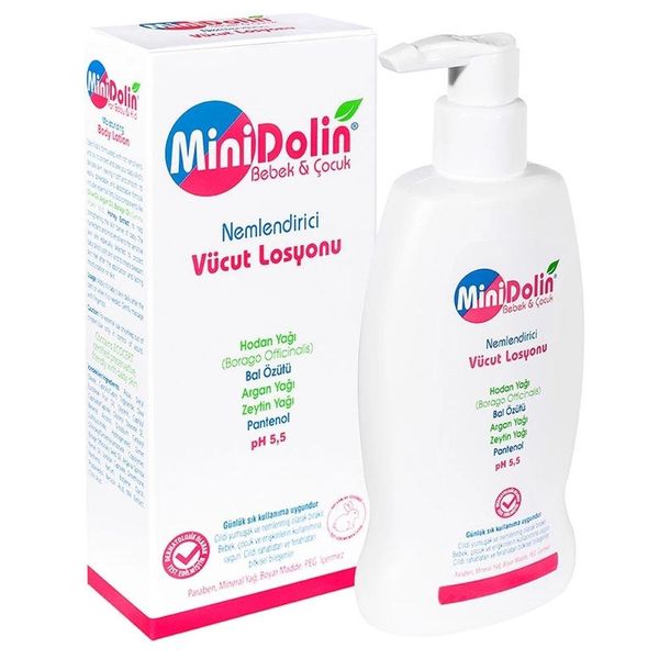Minidolin Bebek Çocuk 250 ml Nemlendirici Vücut Losyonu