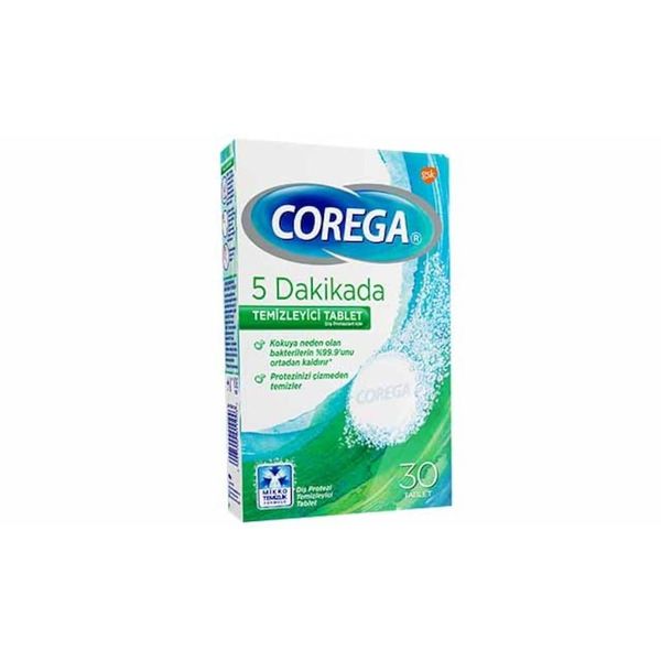 Corega Bio 4x30 Tablet Diş Temizleme