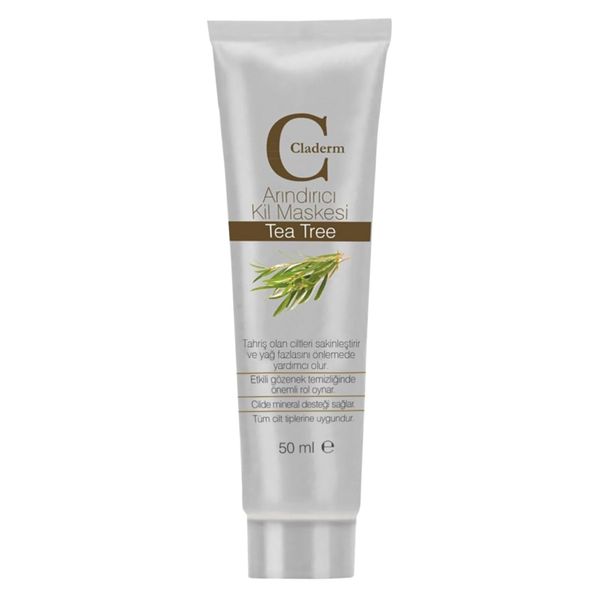 Claderm Tea Tree Çay Ağacı 50 ml Kil Maskesi