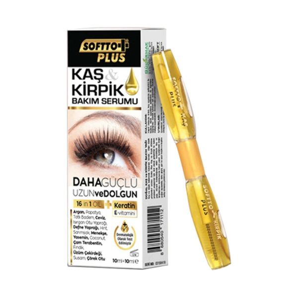 Softto 20 Ml Doğal Kaş Kirpik Bakım Serumu