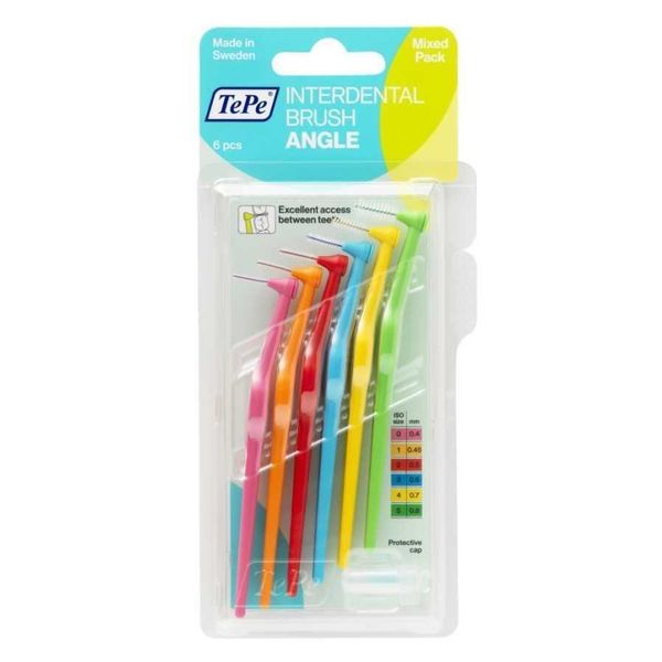 Tepe Angle Karışık Renk Saplı 6'lı Arayüz Fırçası Karışık Set
