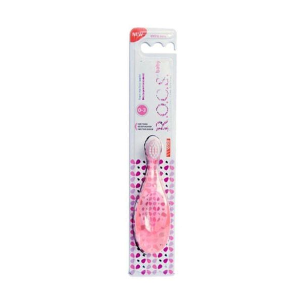 R.O.C.S. Baby Pembe 0-3 Yaş Ekstra Yumuşak Bebek Diş Fırçası