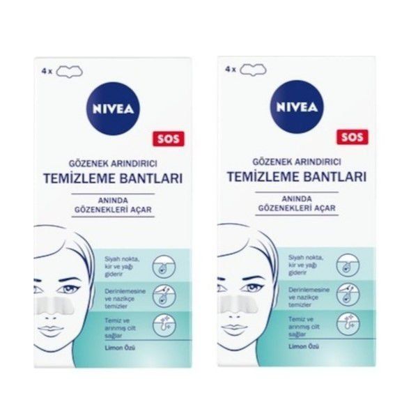 Nivea Gözenek Arındırıcı 4'lü Temizleme Bantları