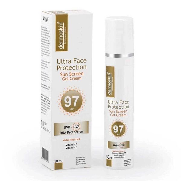 Dermoskin Ultra Face Protection Sun Screen Gel 50 ml Spf97+ Suya Dayanıklı Tüm Ciltler İçin Güneş Kremi