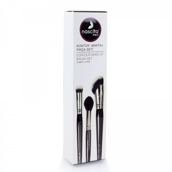 Nascita Pro NASBRUSHSET50 3'lü Kontür Makyaj Fırça Seti