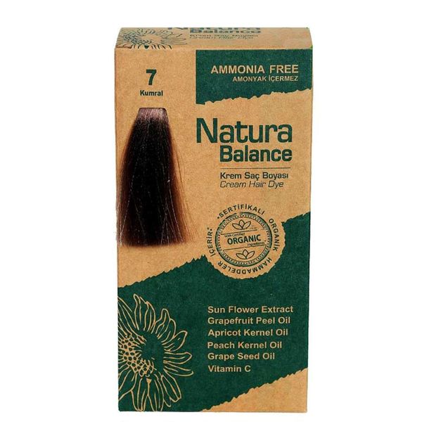 Natura Balance Krem 7 Kumral Organik Saç Boyası
