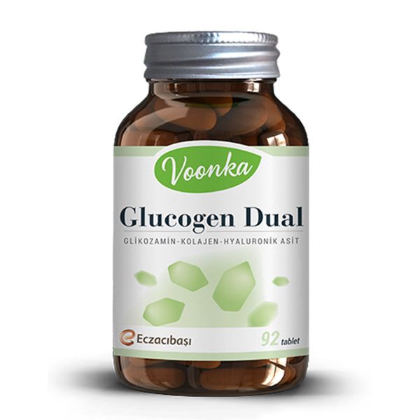 Voonka Glucogen Dual Glikozamin Kolajen Hyaluronik Asit 92 Tablet
