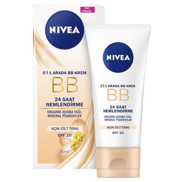 Nivea Essentials Bb 24 Saat Nemlendirme+Işıltı Açık Ton 50 ml Gündüz Kremi