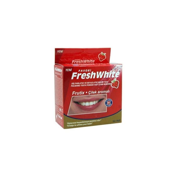 Fresh White Çilek Aromalı 50 gr Diş Tozu