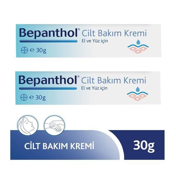 Bepanthol 2x30 gr El Ve Yüz İçin Nemlendirici Cilt Bakım Kremi
