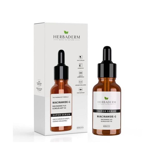 Herbaderm 30 ml Süperserum Nıacınamıde-g Besin Desteği