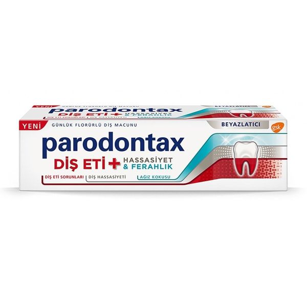 Parodontax 75 ml Diş Eti&Hassasiyet Ferahlık Beyazlatıcı Florürlü Diş Macunu