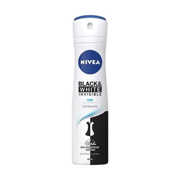Nivea İnvisible Black&White 150 ml Kadın Deodorant + Yoğun Nemlendirme 75 ml El Kremi