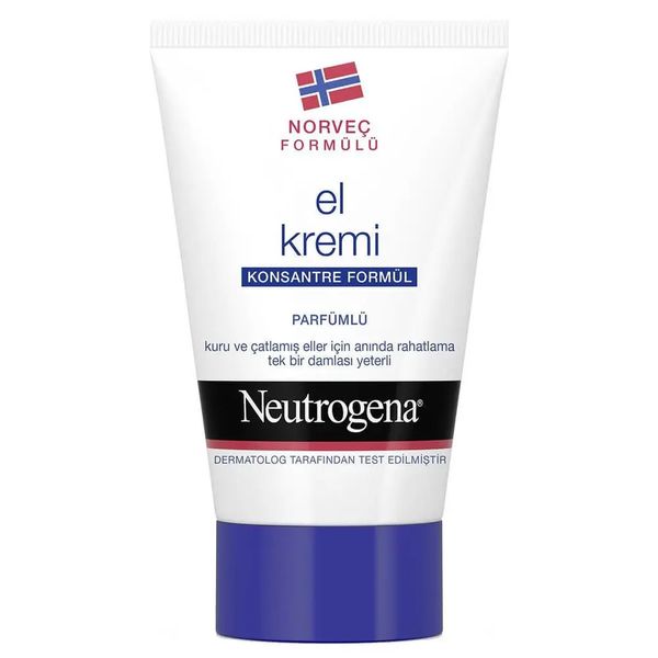 Neutrogena 50 ml Dermatolog Onaylı Kuru ve Çatlamış Eller İçin Parfümlü El Kremi