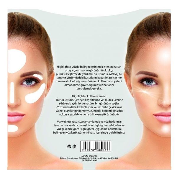 Golden Rose Touch 7'li Highlighter Şablonu