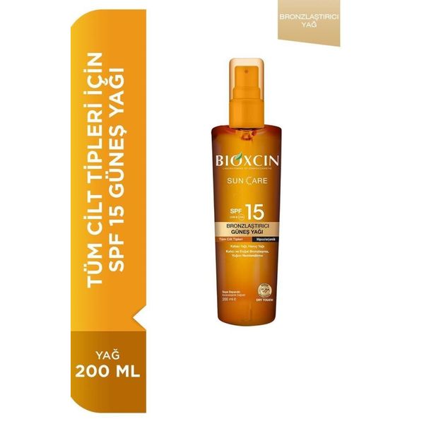 Bioxcin Sun Care SPF15 200 ml Bronzlaştırıcı Yağ