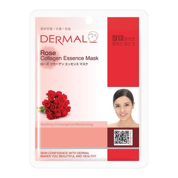 Dermal 23 gr Gül Özlü Kolajen Yüz Maskesi