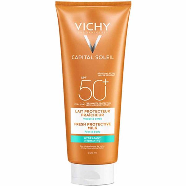 Vichy Capital Ideal Soleil Hydrating 300 ml Spf50+ Tüm Cilt Tipleri İçin Güneş Kremi