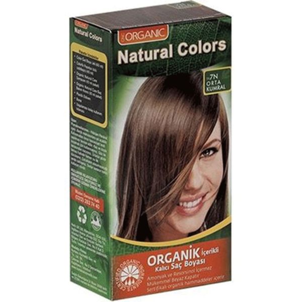 Natural Colors 7N Orta Kumral Organik Saç Boyası