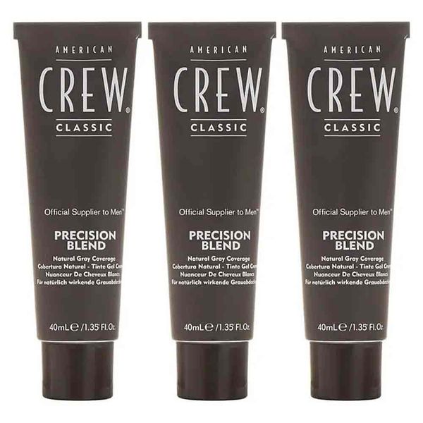American Crew Precision Blend 3x40 ml Erkeklere Özel Amonyaksız Doğal Beyaz Kapatıcı Saç Boyası